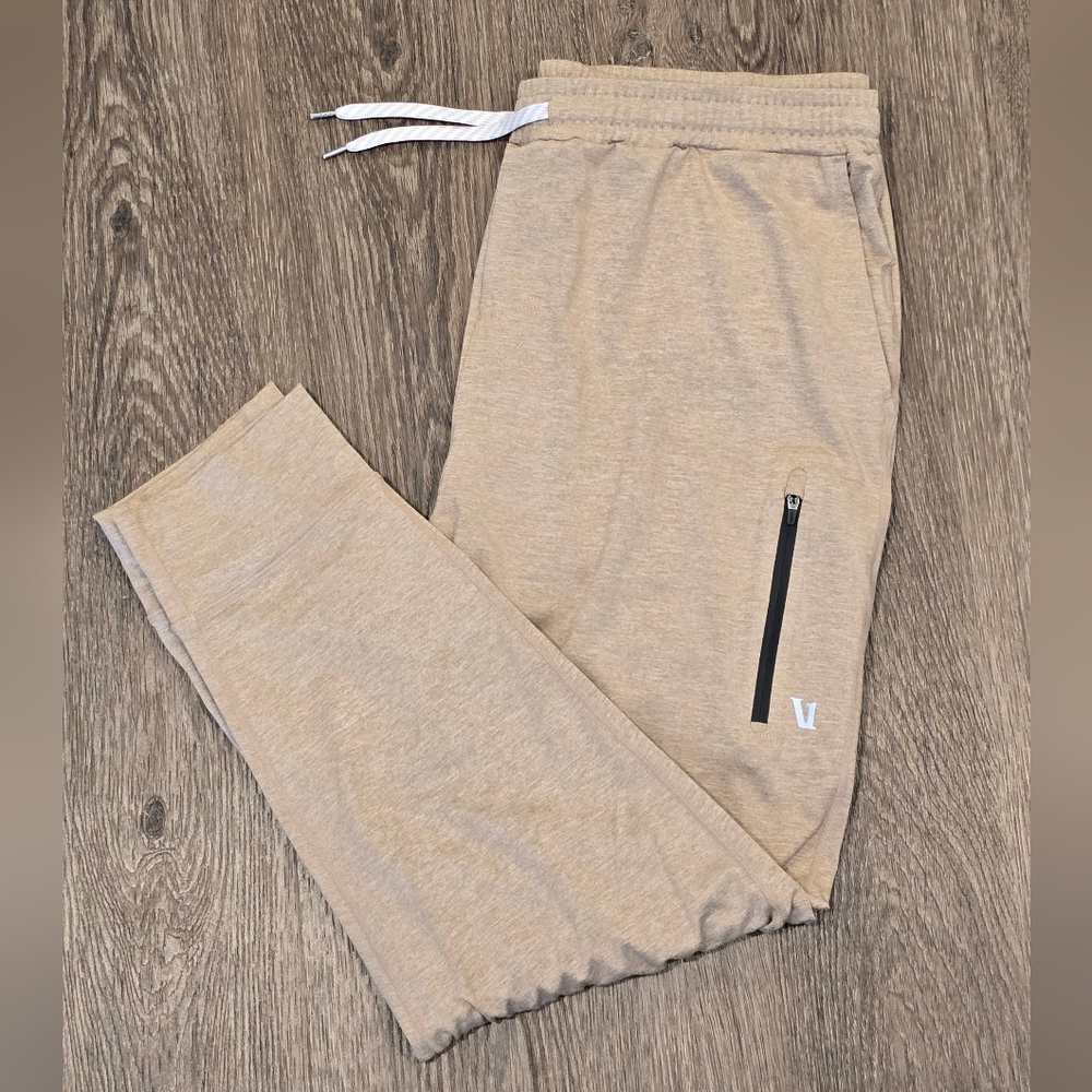 Vuori Men's Sunday Performance Jogger Camel Heather XL